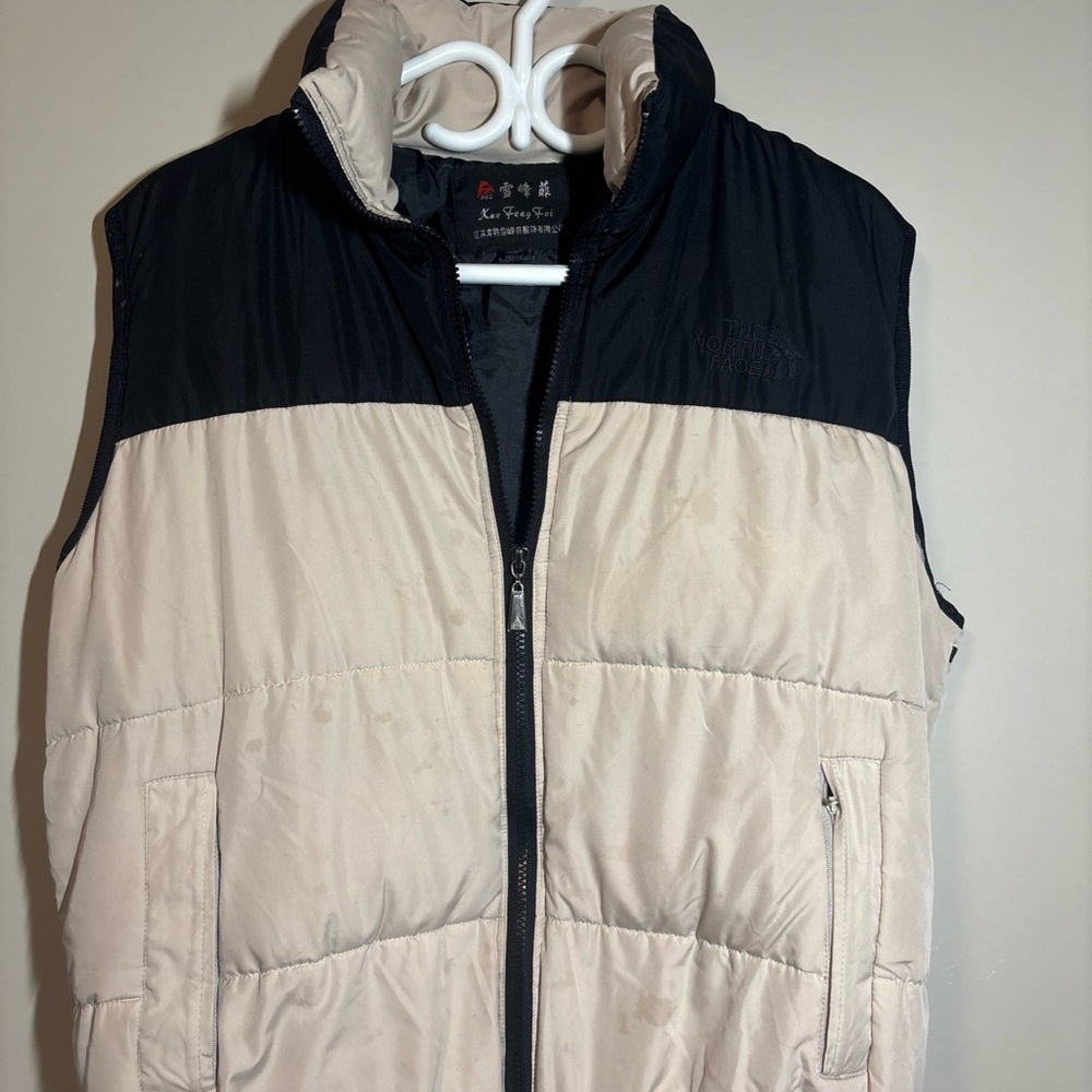 THE NORTH FACE WOMENS 1996 RETRO NUPTSE Puffer Black AndVintage White/cream. -L - Picture 2 of 12